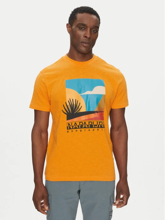 Zdjęcie produktu Napapijri T-Shirt S-Arbia NP0A4IE3 Pomarańczowy Regular Fit