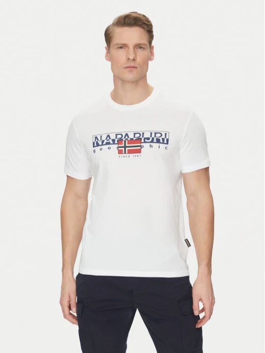 Zdjęcie produktu Napapijri T-Shirt S-Aylmer NP0A4HTO Biały Regular Fit