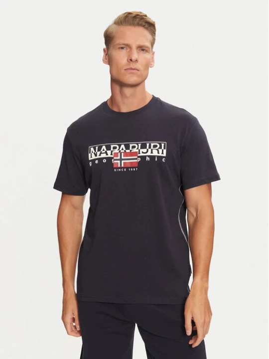 Zdjęcie produktu Napapijri T-Shirt S-Aylmer NP0A4HTO Granatowy Regular Fit
