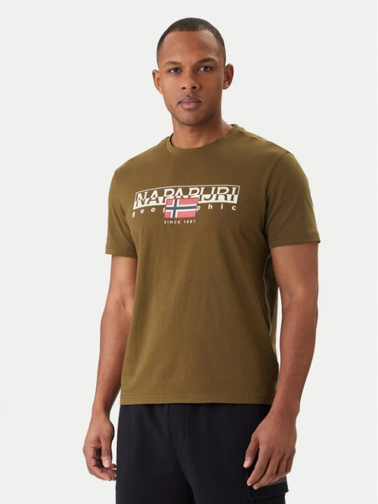 Zdjęcie produktu Napapijri T-Shirt -Aylmer NP0A4HTO Zielony Regular Fit
