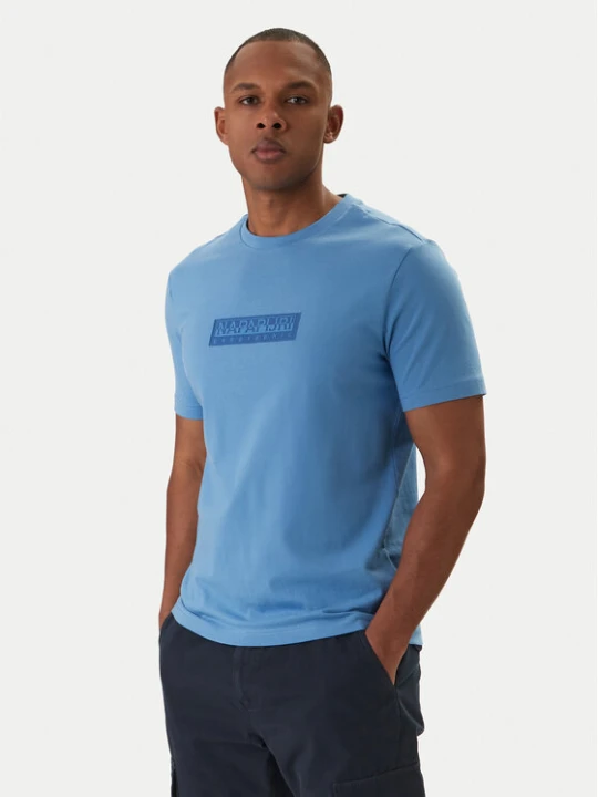 Zdjęcie produktu Napapijri T-Shirt S-Box Logo NP0A4IFL Niebieski Regular Fit