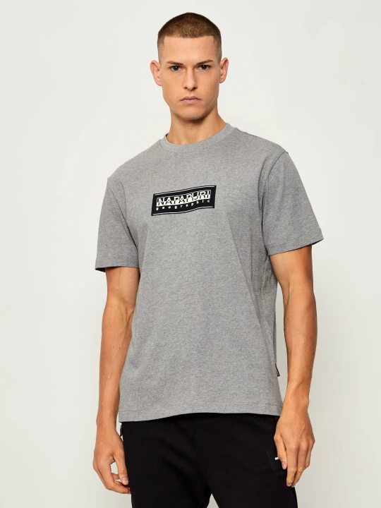 Zdjęcie produktu Napapijri T-shirt S-BOX LOGO | Relaxed fit szary