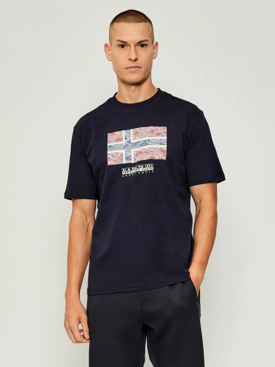 Zdjęcie produktu Napapijri T-shirt S-DRAPEAU SS | Relaxed fit granatowy