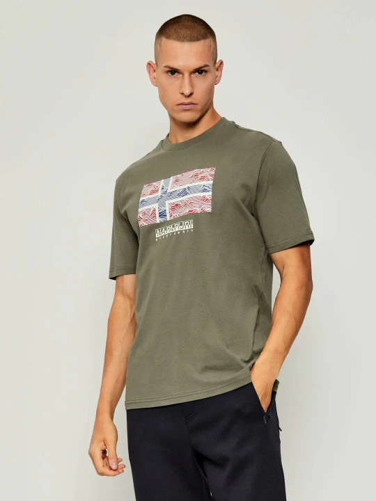 Zdjęcie produktu Napapijri T-shirt S-DRAPEAU SS | Relaxed fit zielony