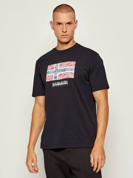 Zdjęcie produktu Napapijri T-shirt S-DRAPEAU SS | Relaxed fit czarny