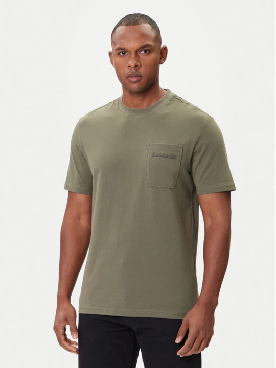 Zdjęcie produktu Napapijri T-Shirt S-Fanes NP0A88SE Zielony Regular Fit