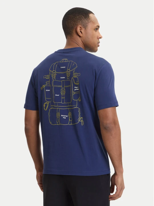 Zdjęcie produktu Napapijri T-Shirt S-Flint NP0A4FZZ Granatowy Regular Fit