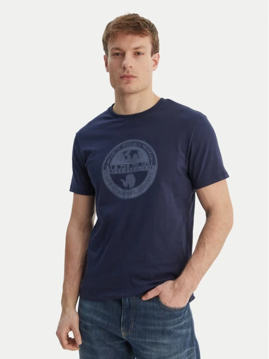 Zdjęcie produktu Napapijri T-Shirt S-Mahsa NP0A4FZB Granatowy Regular Fit