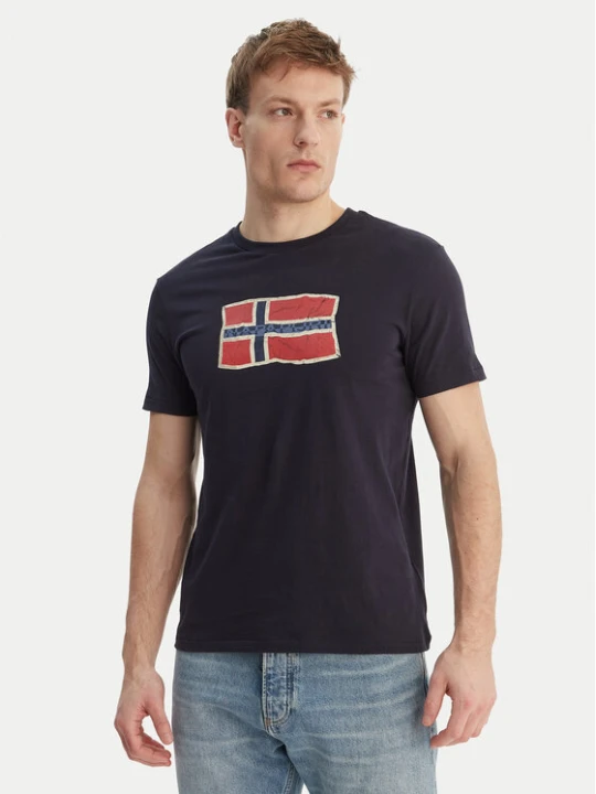 Zdjęcie produktu Napapijri T-Shirt S-Mahsa NP0A4FZB Granatowy Regular Fit