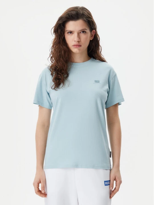 Zdjęcie produktu Napapijri T-Shirt S-Nina NP0A4H87 Błękitny Regular Fit Niebieski jasny