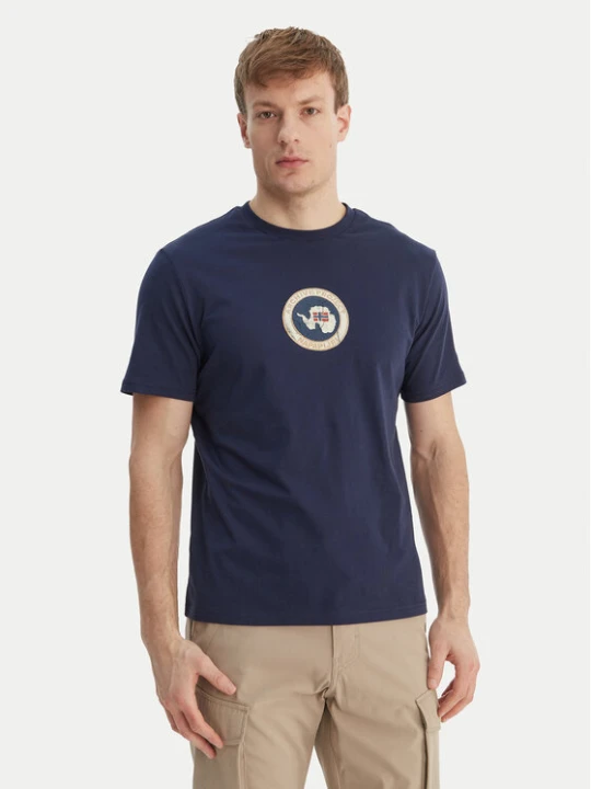Zdjęcie produktu Napapijri T-Shirt -Phos NP0A4G5A Granatowy Relaxed Fit