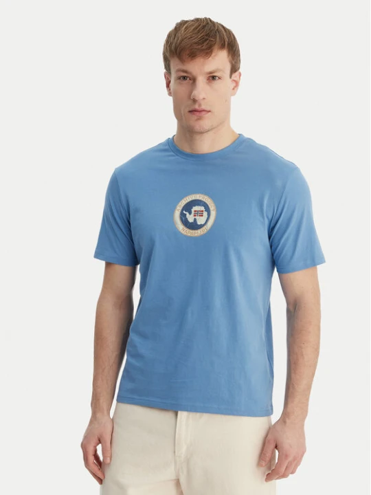 Zdjęcie produktu Napapijri T-Shirt S-Phos NP0A4G5A Niebieski Relaxed Fit