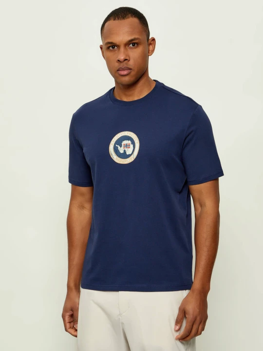 Zdjęcie produktu Napapijri T-shirt -PHOS SS | Relaxed fit granatowy