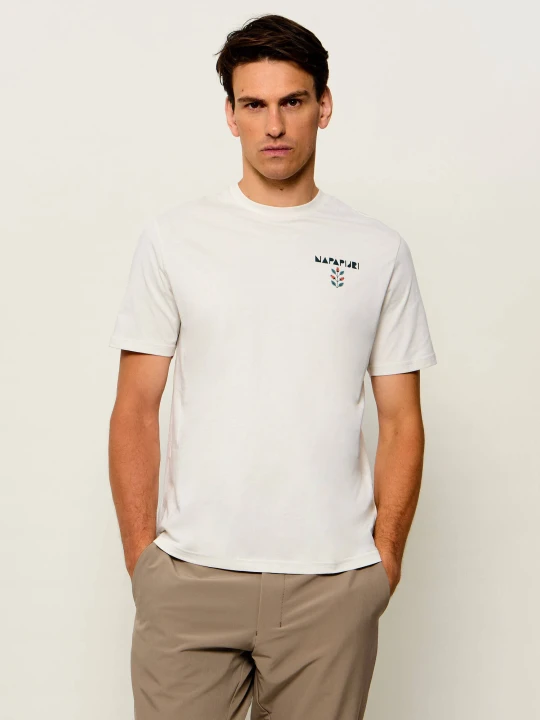 Zdjęcie produktu Napapijri T-shirt -Swhol SS | Relaxed fit biały