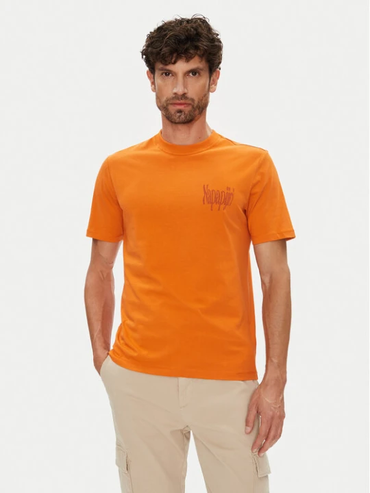 Zdjęcie produktu Napapijri T-Shirt S-Turrach NP0A893U Pomarańczowy Regular Fit
