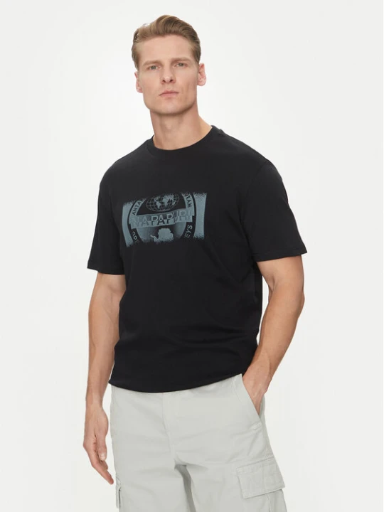 Zdjęcie produktu Napapijri T-Shirt S-Vanni NP0A4IEA Czarny Regular Fit
