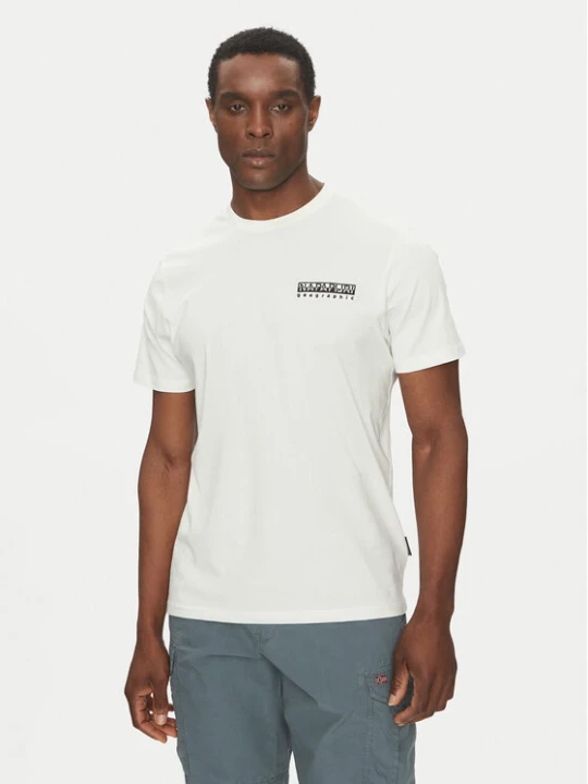 Zdjęcie produktu Napapijri T-Shirt S-Vignoni NP0A4ILX Écru Regular Fit Kremowy