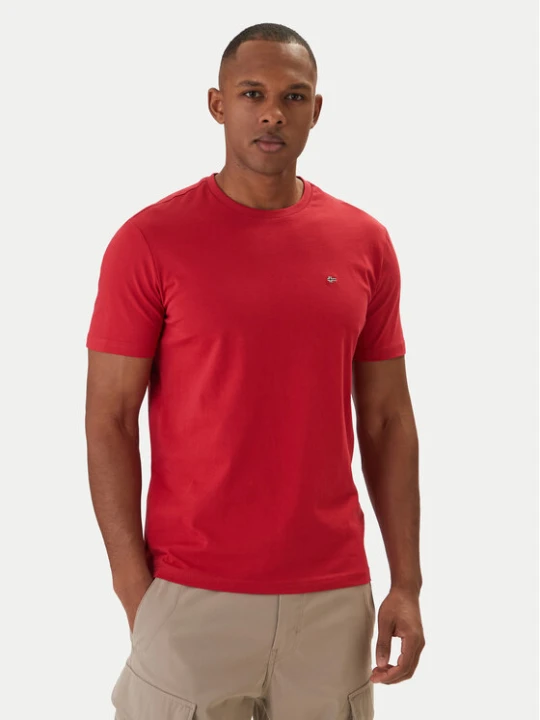 Zdjęcie produktu Napapijri T-Shirt Salis NP0A4H8D Czerwony Regular Fit