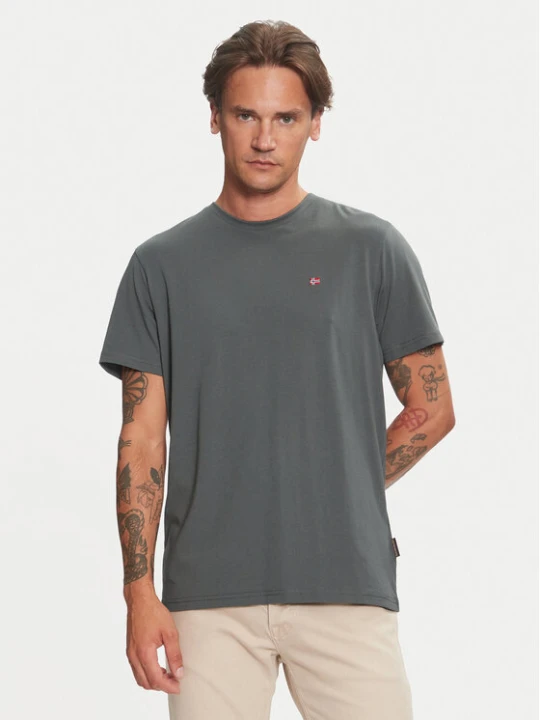 Zdjęcie produktu Napapijri T-Shirt Salis NP0A4H8D Zielony Regular Fit