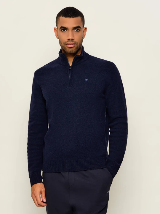 Zdjęcie produktu Napapijri Wełniany sweter D-Ordin HZ | Relaxed fit granatowy