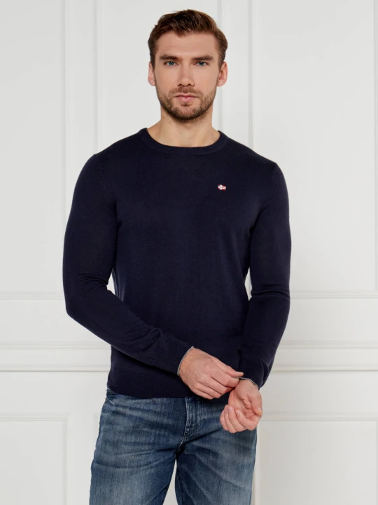 Zdjęcie produktu Napapijri Wełniany sweter Damavand | Regular Fit granatowy