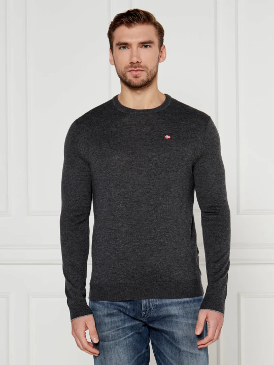 Zdjęcie produktu Napapijri Wełniany sweter Damavand | Regular Fit szary