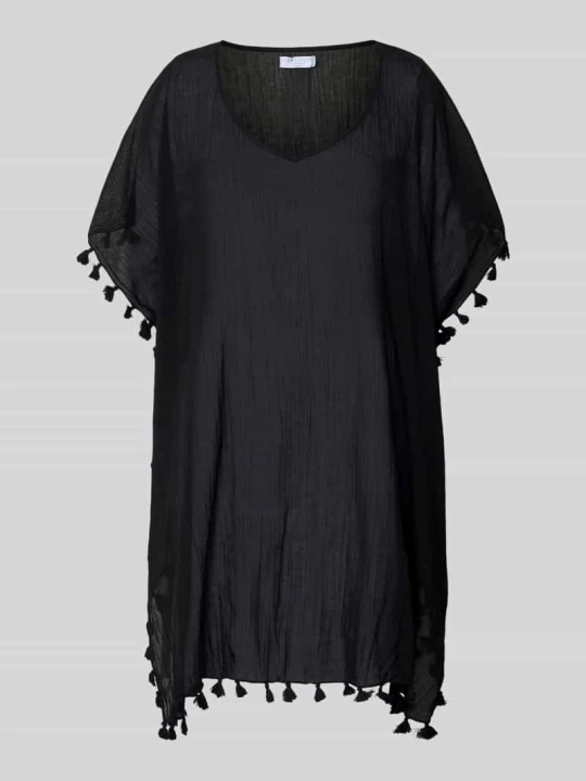 Zdjęcie produktu Kaftan w kroju oversized z okrągłym dekoltem Seafolly Czarny