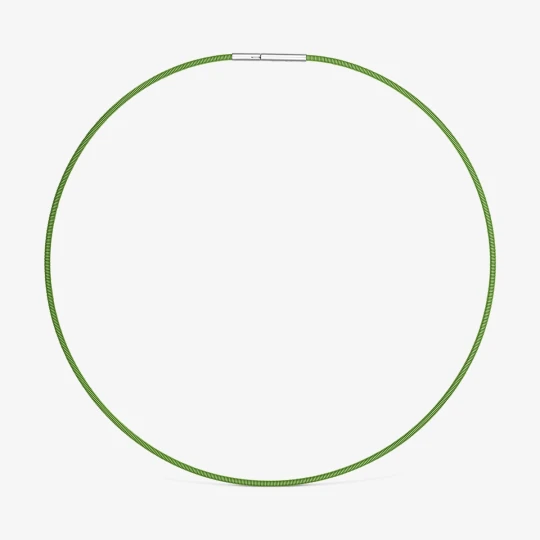 Zdjęcie produktu Naszyjnik 2 Mm Ze Stali W Kolorze Zielonym Tous Mesh Tube - Tous