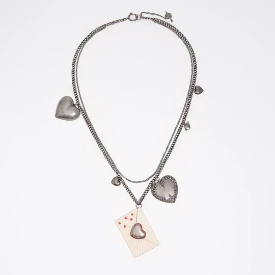 Zdjęcie produktu Naszyjnik Love Letter postarzane srebro BIMBA Y LOLA DARK SILVER