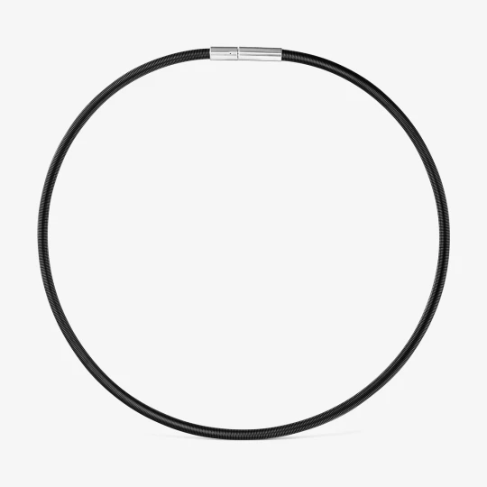 Zdjęcie produktu Naszyjnik Mesh Tube Z Czarnej Stali Ip 4 Mm - Tous