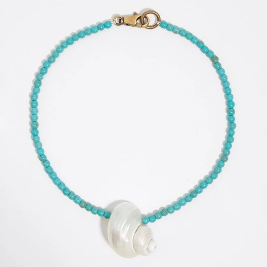 Zdjęcie produktu Naszyjnik naturalna muszelka i kamienie turkusowy BIMBA Y LOLA TURQUOISE