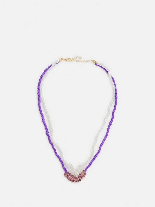 Zdjęcie produktu Naszyjnik Pieces liliowy