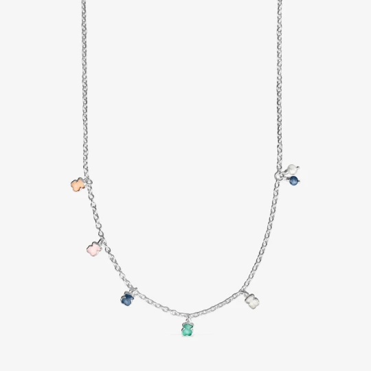 Zdjęcie produktu Naszyjnik Tous Mini Color Ze Srebra Z Kamieniami - Tous