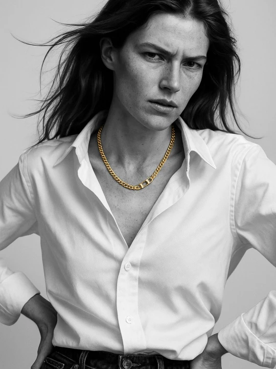 Zdjęcie produktu Naszyjnik unisex Rebel – masywny naszyjnik z zapięciem push-clasp Bohm Paris
