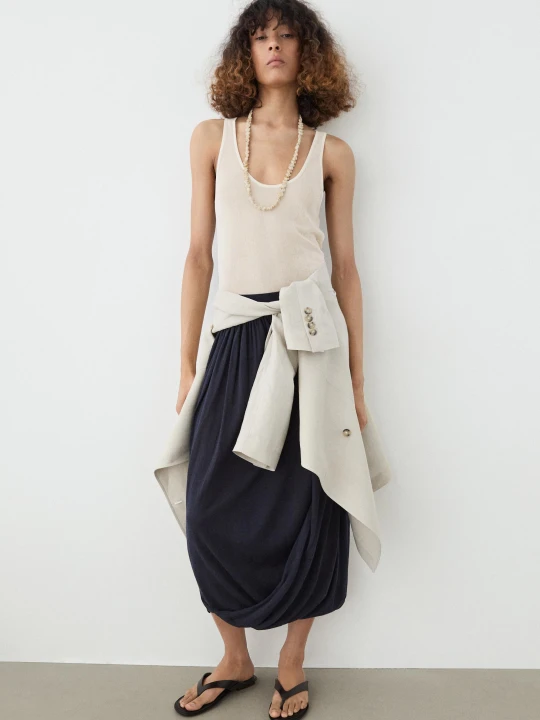 Zdjęcie produktu Naszyjnik Z Ceramicznych Muszli - Surowy - Massimo Dutti - Female