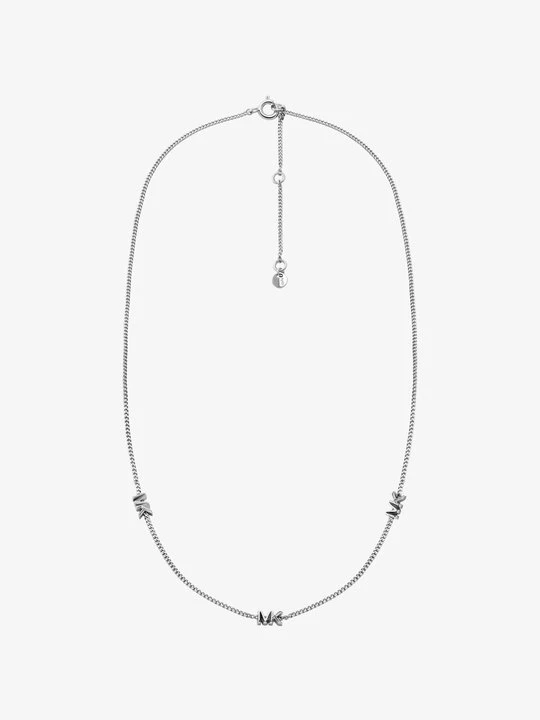 Zdjęcie produktu Naszyjnik z logo ze srebra próby 925 pokrytego metalem szlachetnym Michael Kors SREBRNY (Srebrny)