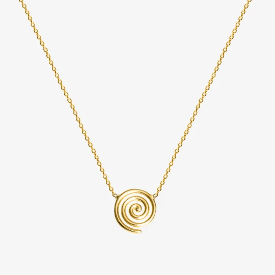 Zdjęcie produktu Naszyjnik ze spiralą; srebrny pozłacany Ania Kruk