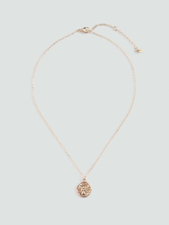 Zdjęcie produktu Naszyjnik ze znakiem zodiaku – Byk złoty - Teen - Rozmiar uniwersalny - MANGO TEEN