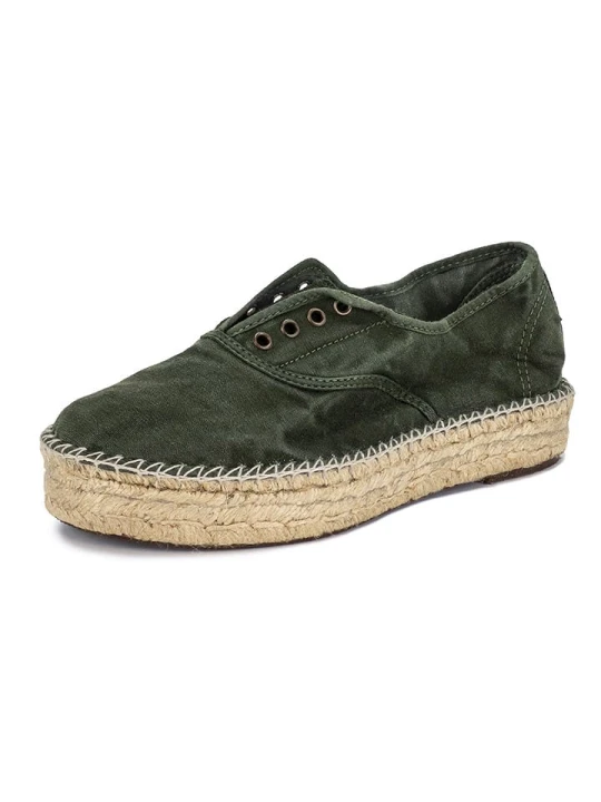 Zdjęcie produktu natural world Espadryle w kolorze zielonym rozmiar: 39
