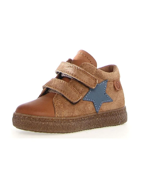 Zdjęcie produktu Naturino Skórzane sneakersy "Albus" w kolorze jasnobrązowym rozmiar: 30