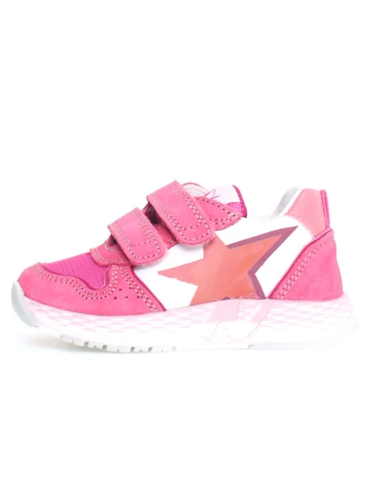 Zdjęcie produktu Naturino Skórzane sneakersy "Althidon" w kolorze różowo-białym rozmiar: 31