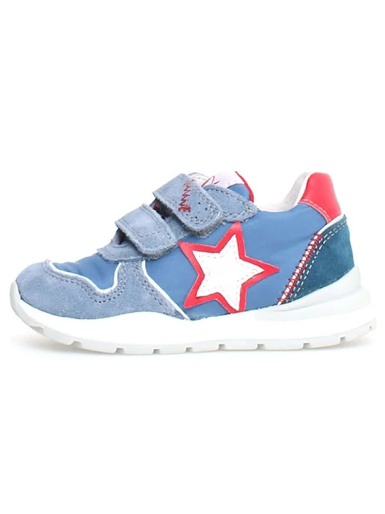 Zdjęcie produktu Naturino Skórzane sneakersy "Argal" w kolorze niebiesko-czerwonym rozmiar: 28