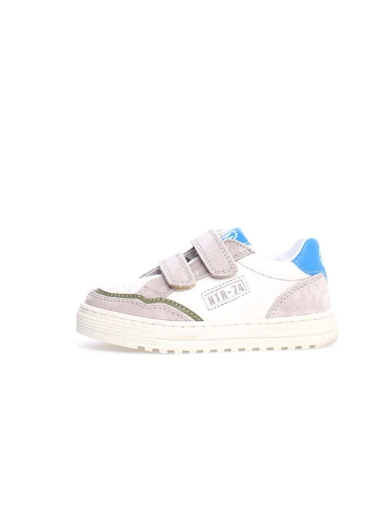 Zdjęcie produktu Naturino Skórzane sneakersy "Ariton" w kolorze jasnoróżowo-biało-niebieskim rozmiar: 33