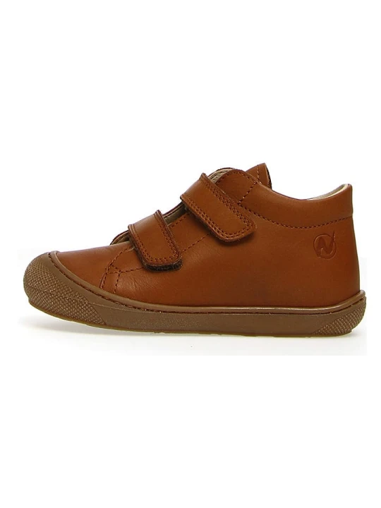 Zdjęcie produktu Naturino Skórzane sneakersy "Coco" w kolorze brązowym rozmiar: 23