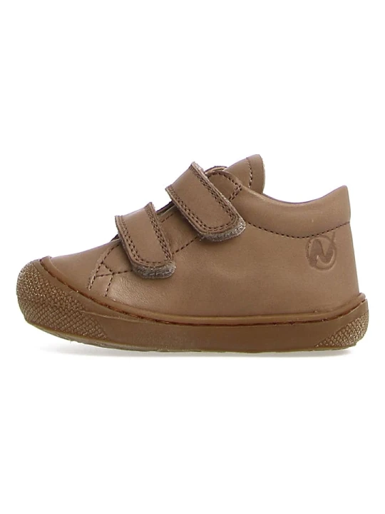 Zdjęcie produktu Naturino Skórzane sneakersy "Coco" w kolorze szarobrązowym rozmiar: 25