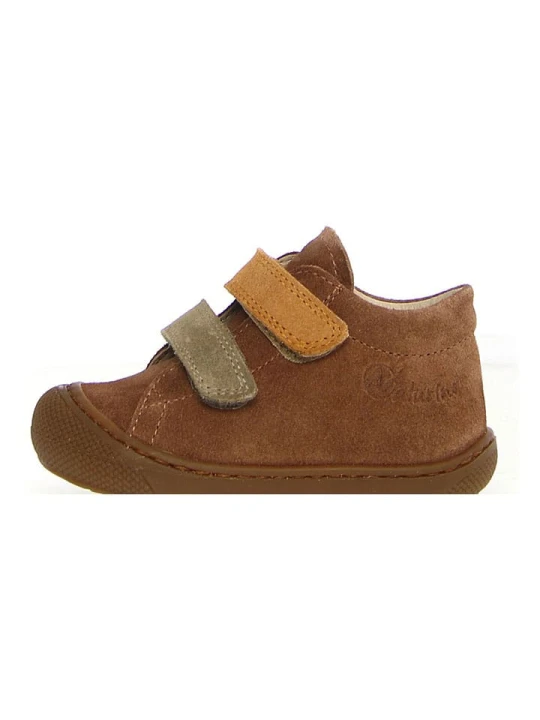 Zdjęcie produktu Naturino Skórzane sneakersy "Corkel" w kolorze jasnorbrązowym rozmiar: 24