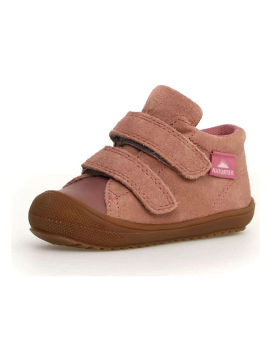 Zdjęcie produktu Naturino Skórzane sneakersy "Corkel" w kolorze szaroróżowym rozmiar: 22