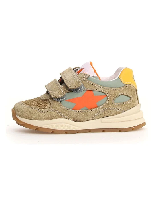 Zdjęcie produktu Naturino Skórzane sneakersy "Daudi" w kolorze jasnobrązowym rozmiar: 25