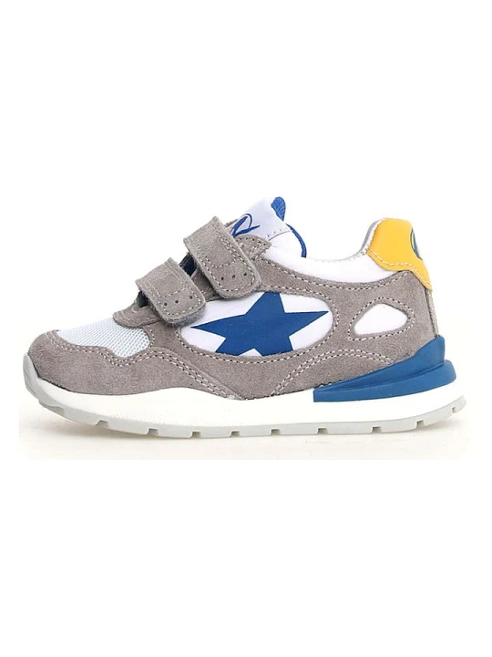 Zdjęcie produktu Naturino Skórzane sneakersy "Daudi" w kolorze szarym rozmiar: 28