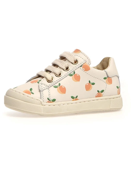 Zdjęcie produktu Naturino Skórzane sneakersy "Eindhoven" w kolorze kremowym rozmiar: 21